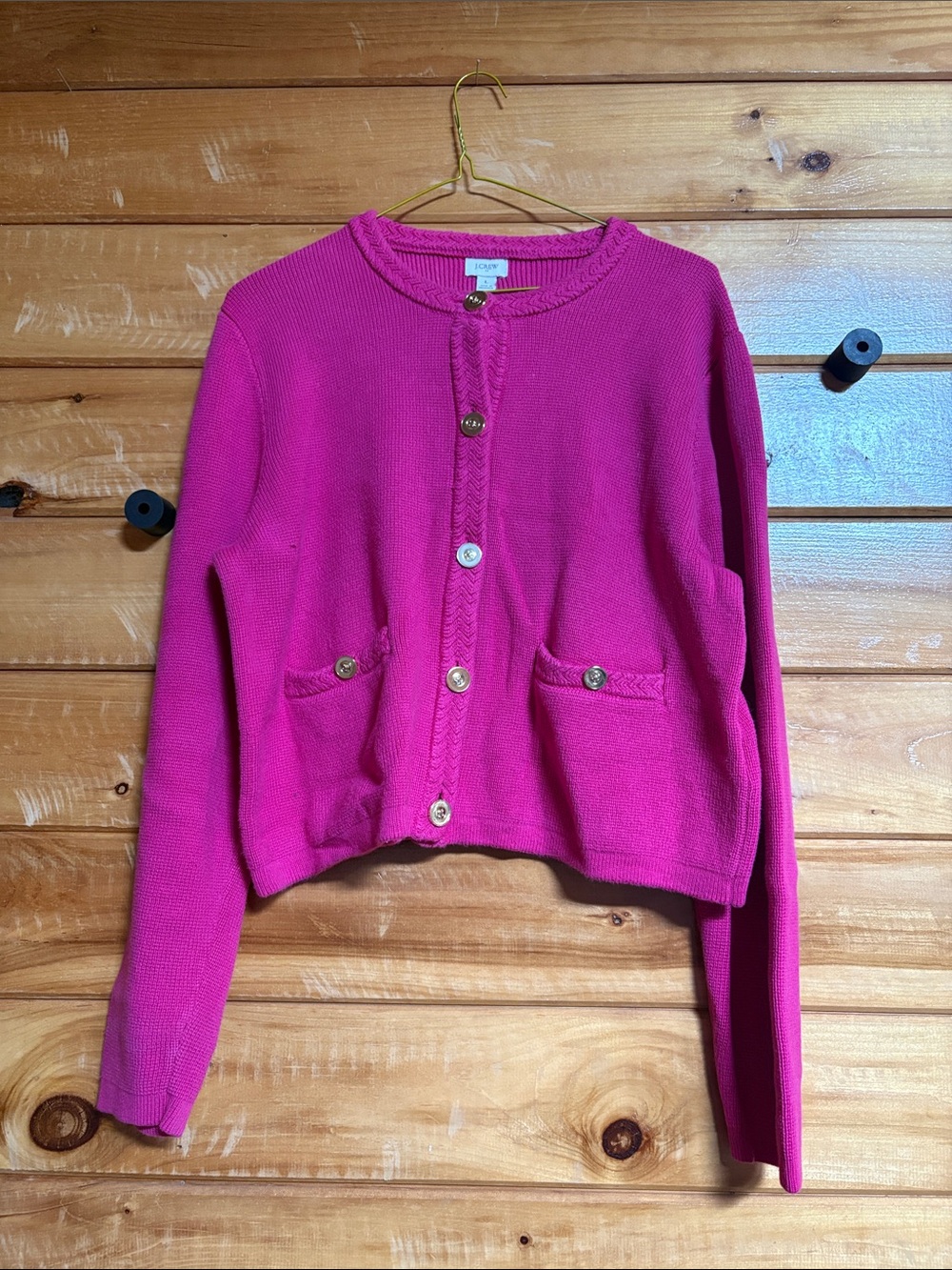J Crew Magenta Pink Women’s Lady Jacket Cardigan Sweater